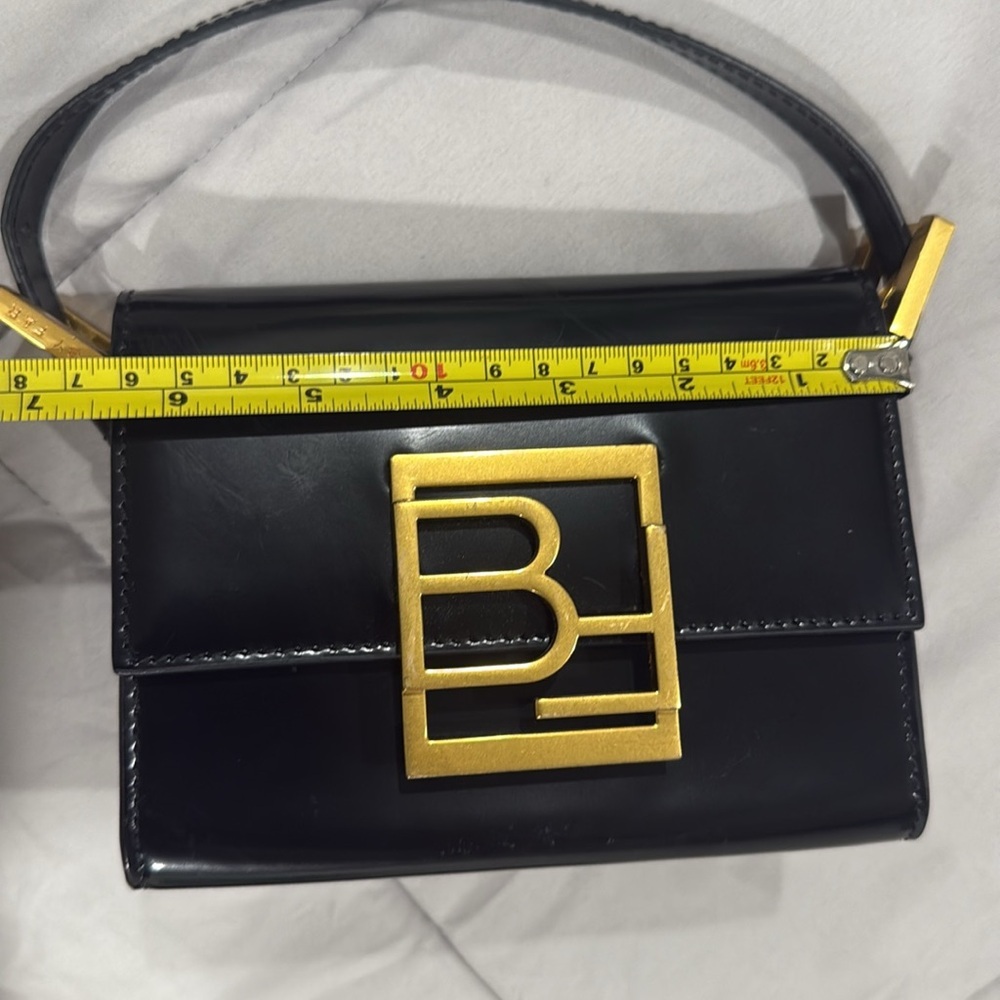 By Far Fran Semi Patent Leather Satchel Black - Picture 8 of 10